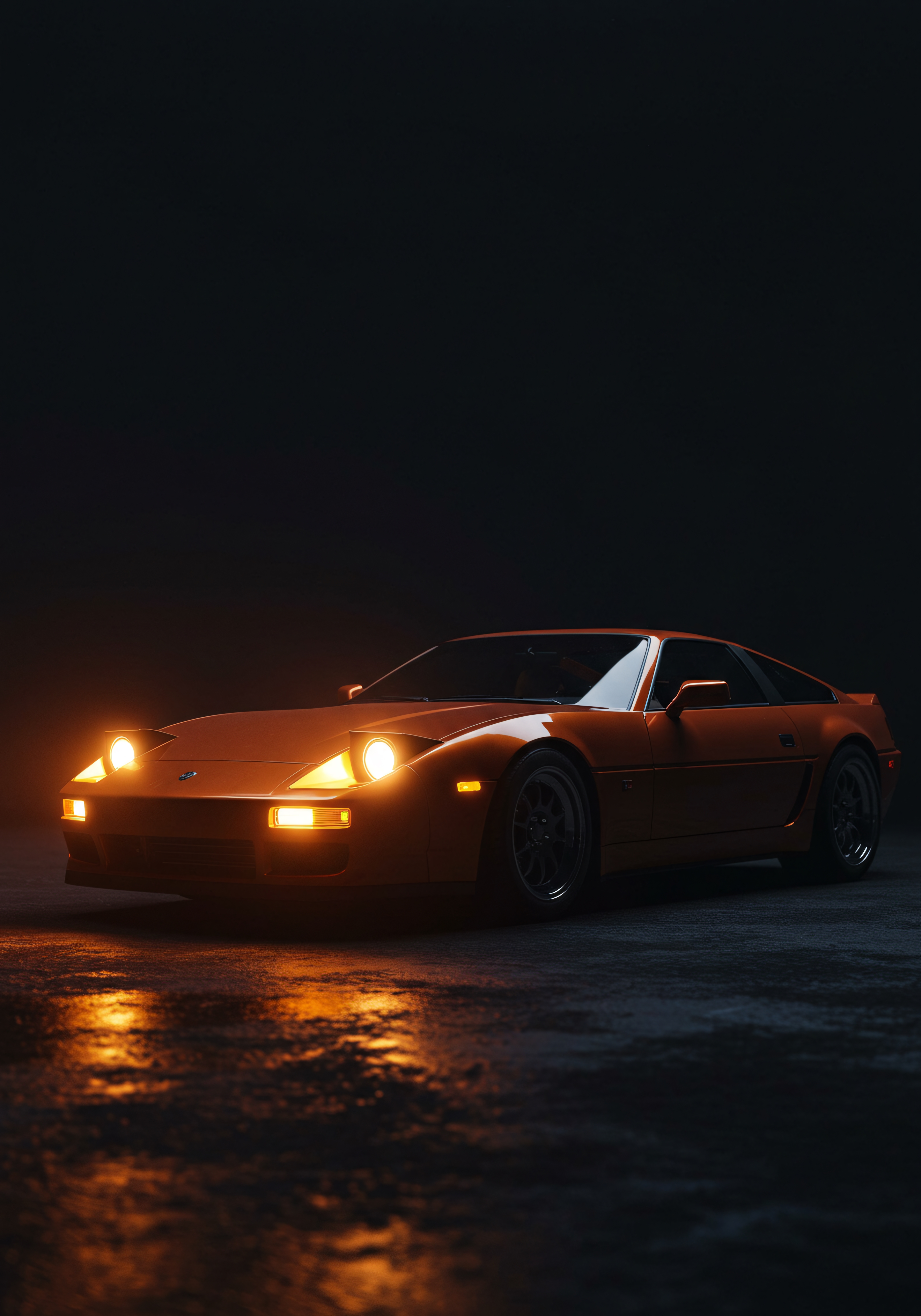 Orange Sports Car