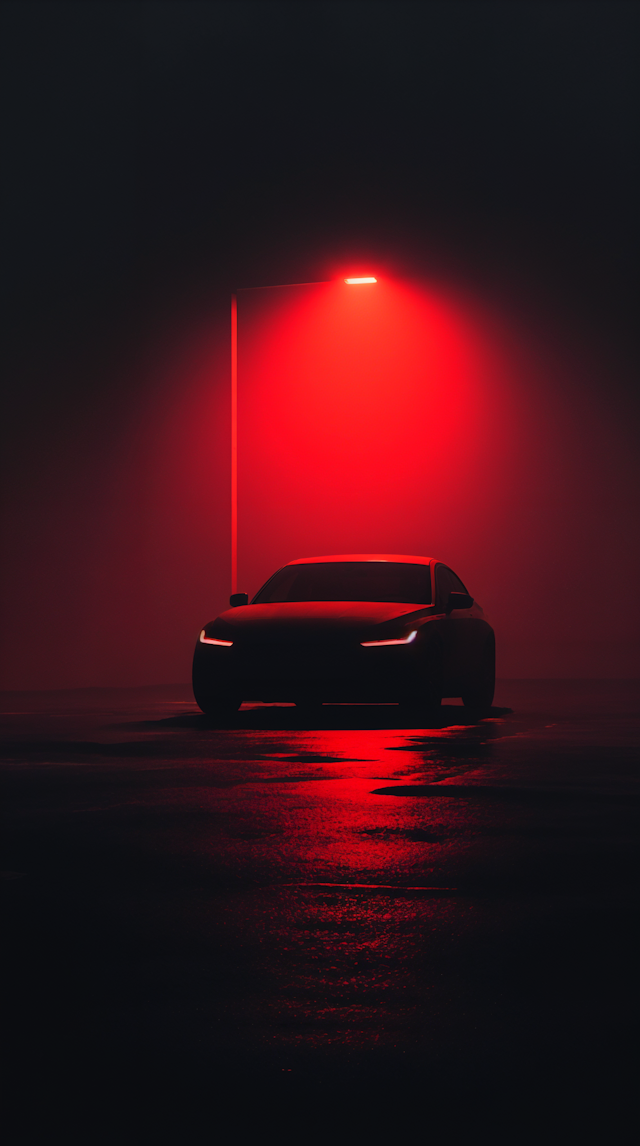 Mysterious Car Under Red Light