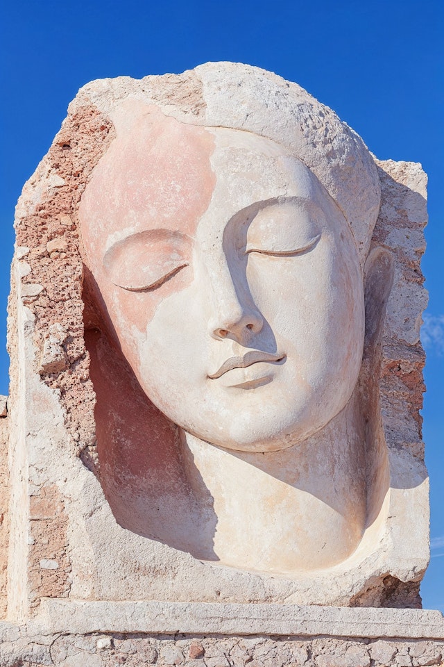 Serene Stone Sculpture