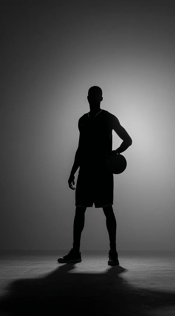 Athlete in Silhouette