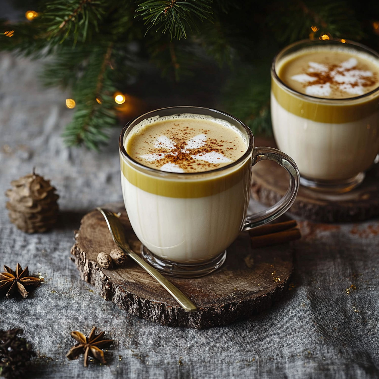 Festive Latte Scene