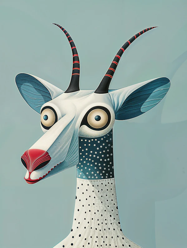 Whimsical Antelope Art