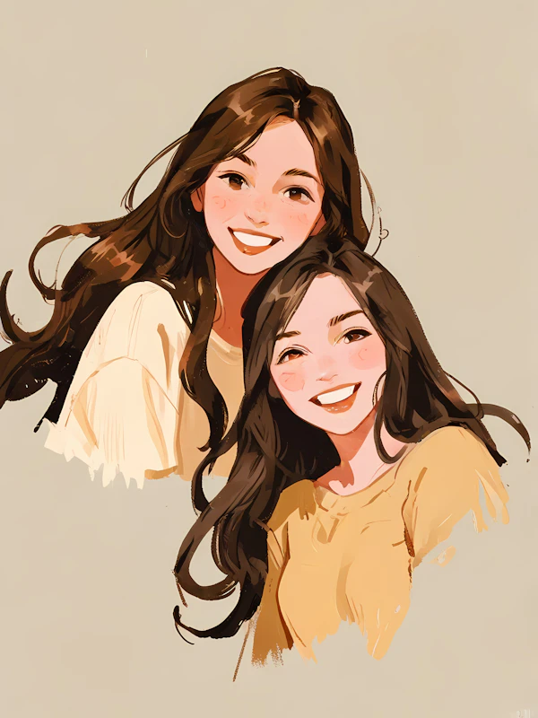 Warm Smiling Illustration