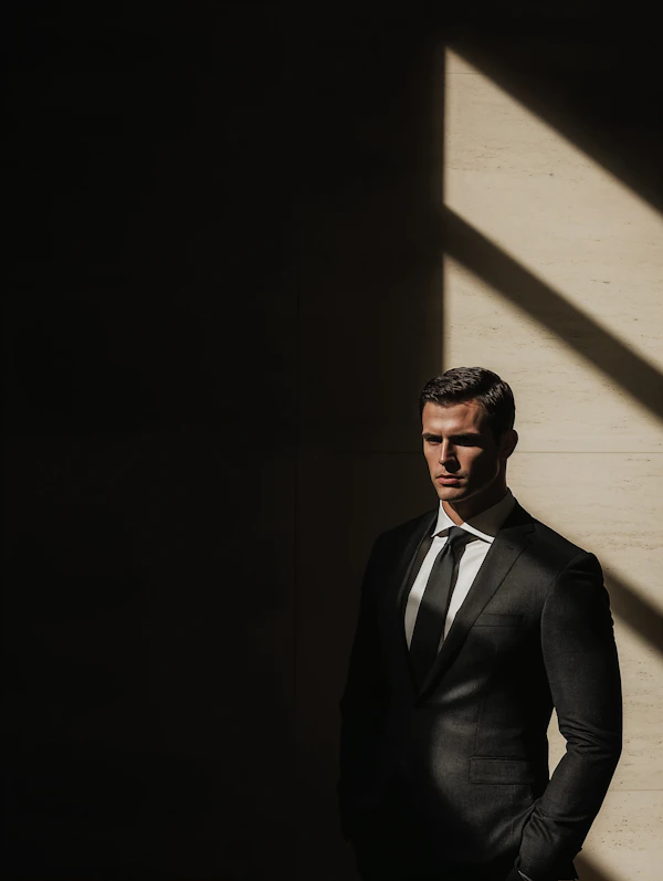 Man in Dramatic Lighting