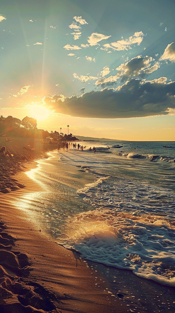 Serene Beach Sunset
