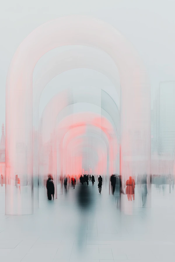 Ethereal Walkway Scene