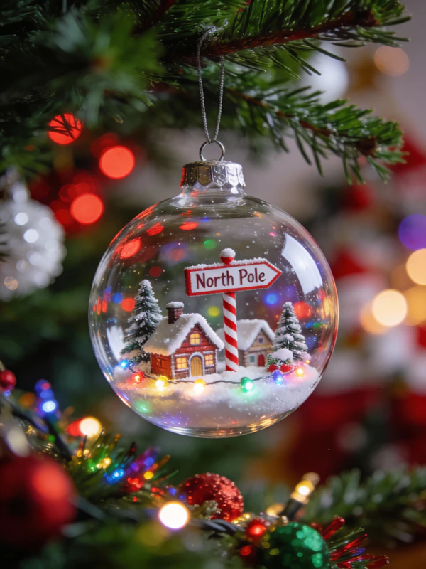 Festive Ornament Scene