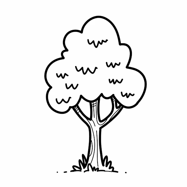 Minimalist Tree Drawing