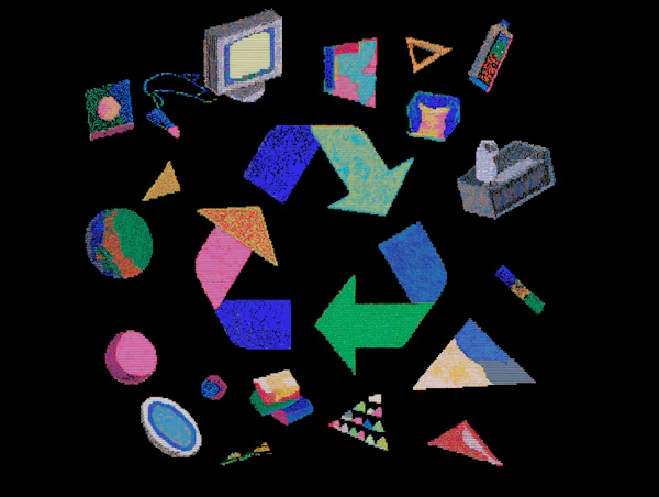 Pixel Art Recycling