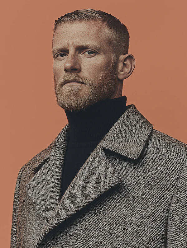 Portrait of a Man in Gray Coat