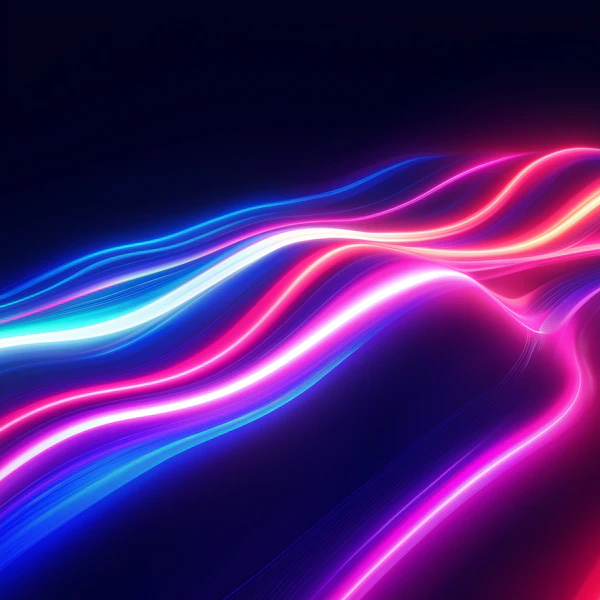Neon Light Trails Art