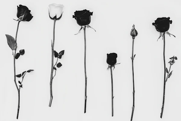 Minimalist Roses Display
