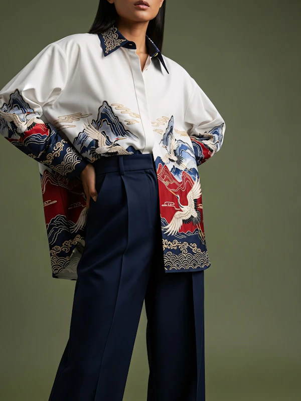 Stylish Crane Shirt