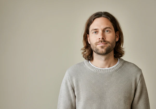 Man in Knit Sweater