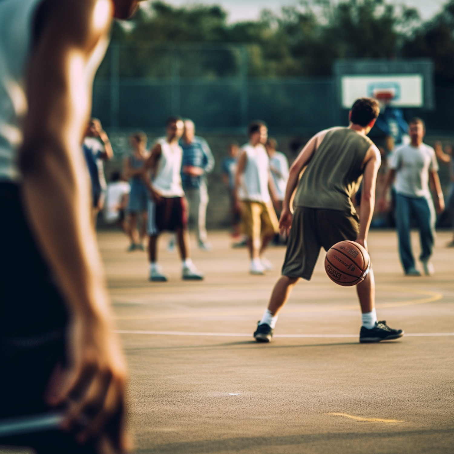 Sunlit Pickup Game Poise