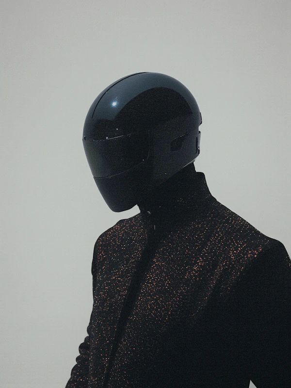 Futuristic Helmet Portrait