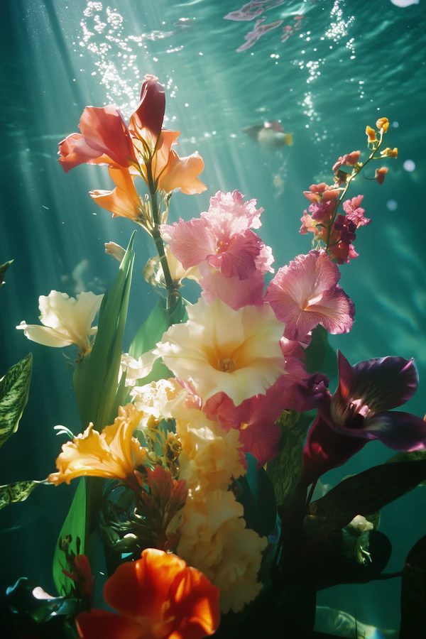 Underwater Floral Serenity