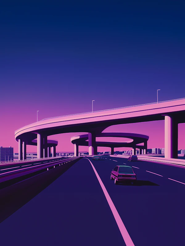 Retro-Futuristic Highway