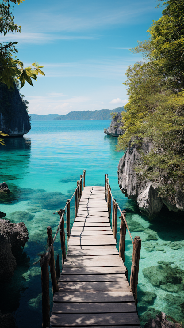 Serene Tropical Pier