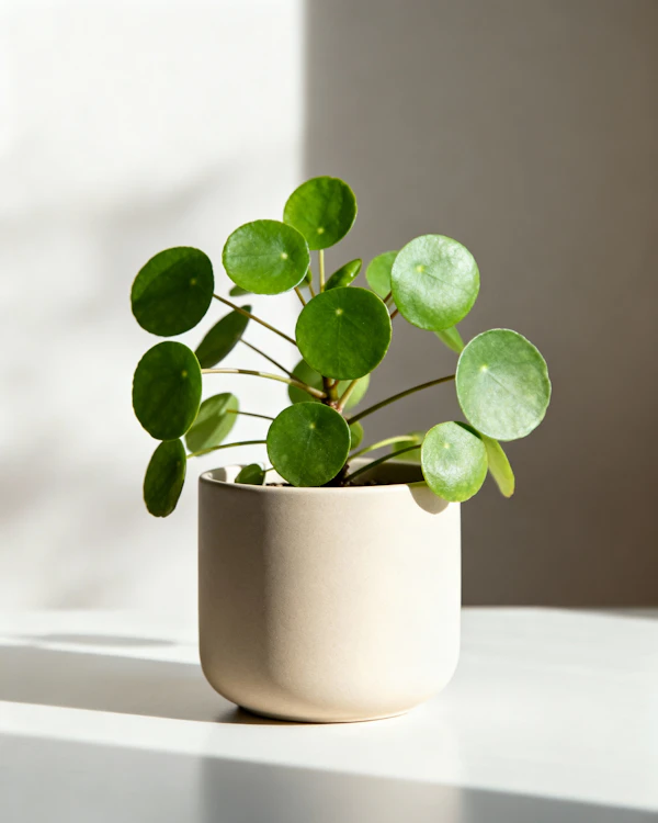 Pilea in Ceramic Pot