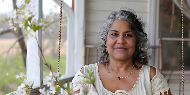 Woman on Porch Swing