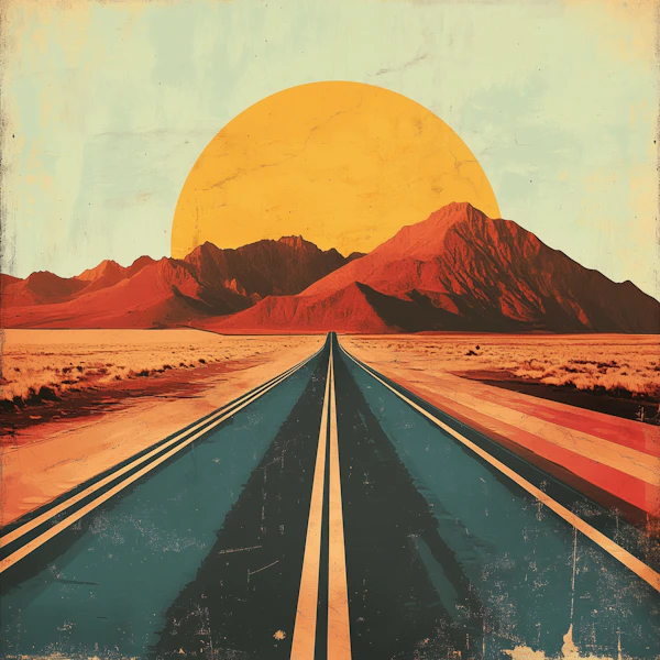 Desert Road Illustration