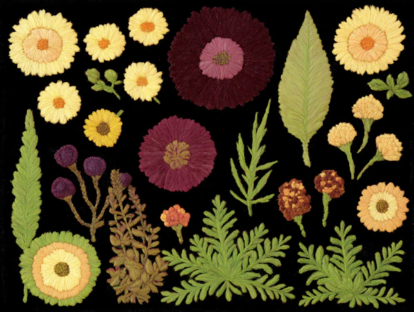Floral Embroidery Art