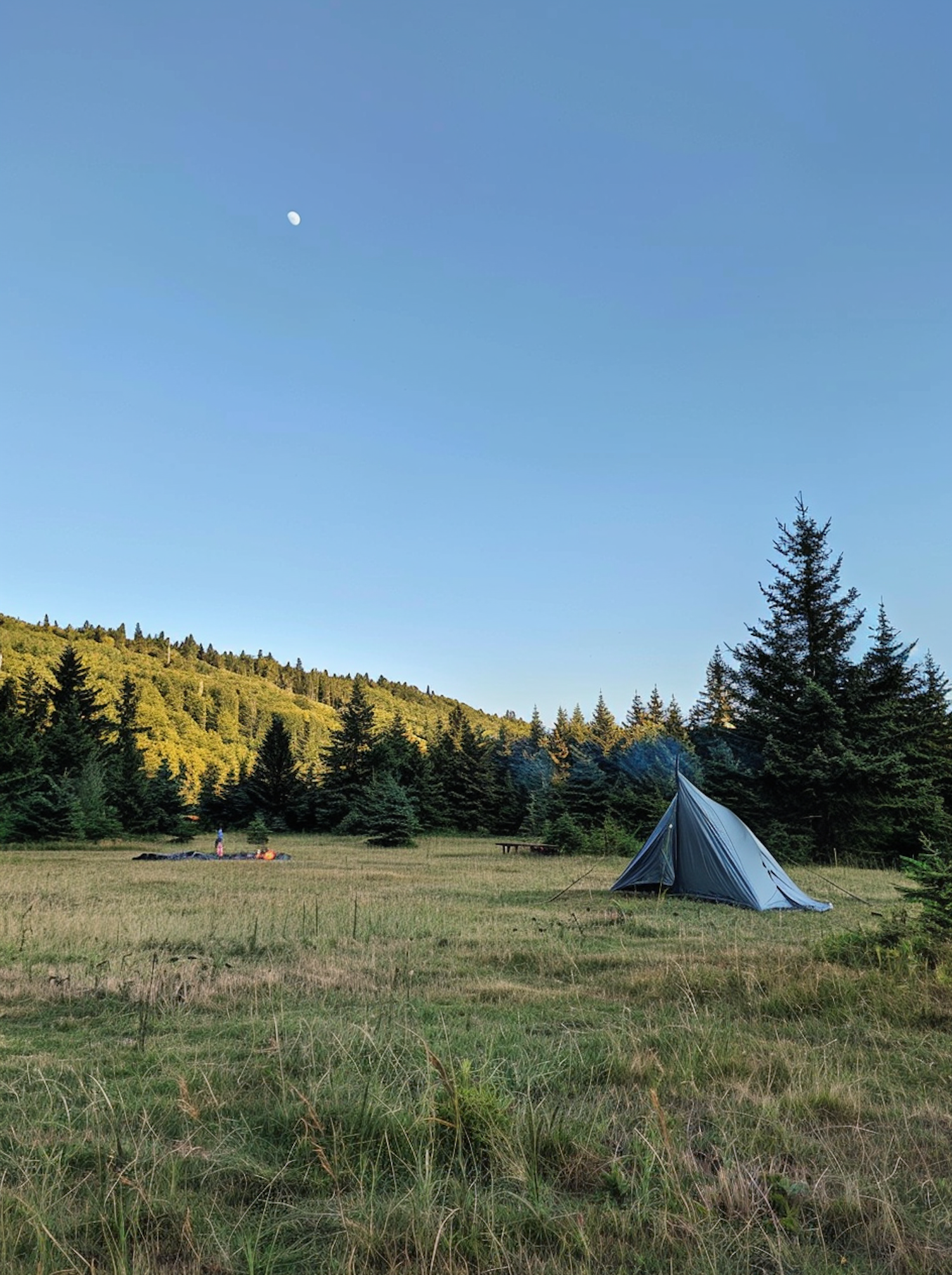 Serene Outdoor Camping Scene at Dusk