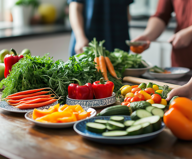 Vibrant Vegetable Arrangement