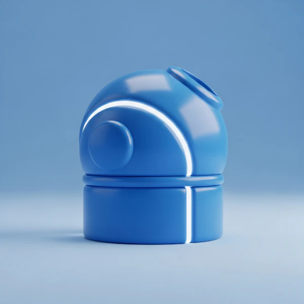 Futuristic Robot Head