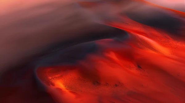 Surreal Fiery Landscape