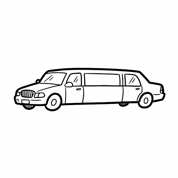 Classic Limousine Sketch