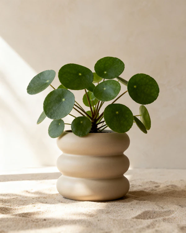 Pilea in Ceramic Pot