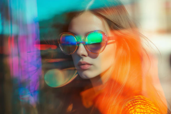 Colorful Sunglasses Portrait