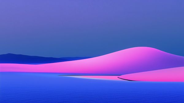 Surreal Neon Landscape