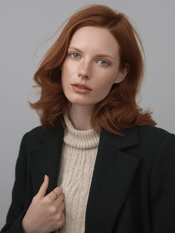 Elegant Redhead Portrait