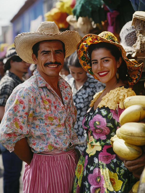 Vibrant Market Scene