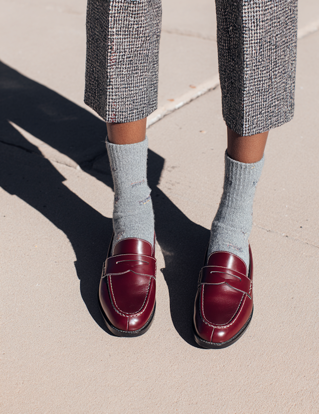Stylish Loafers Close-Up