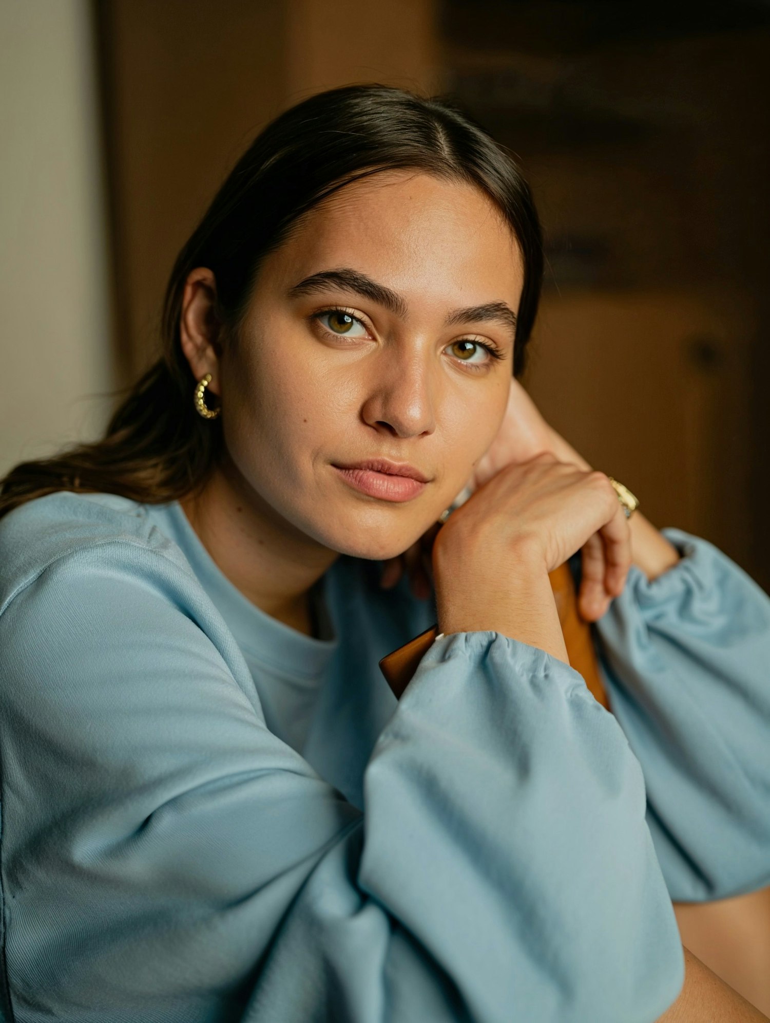 Contemplative Woman Portrait