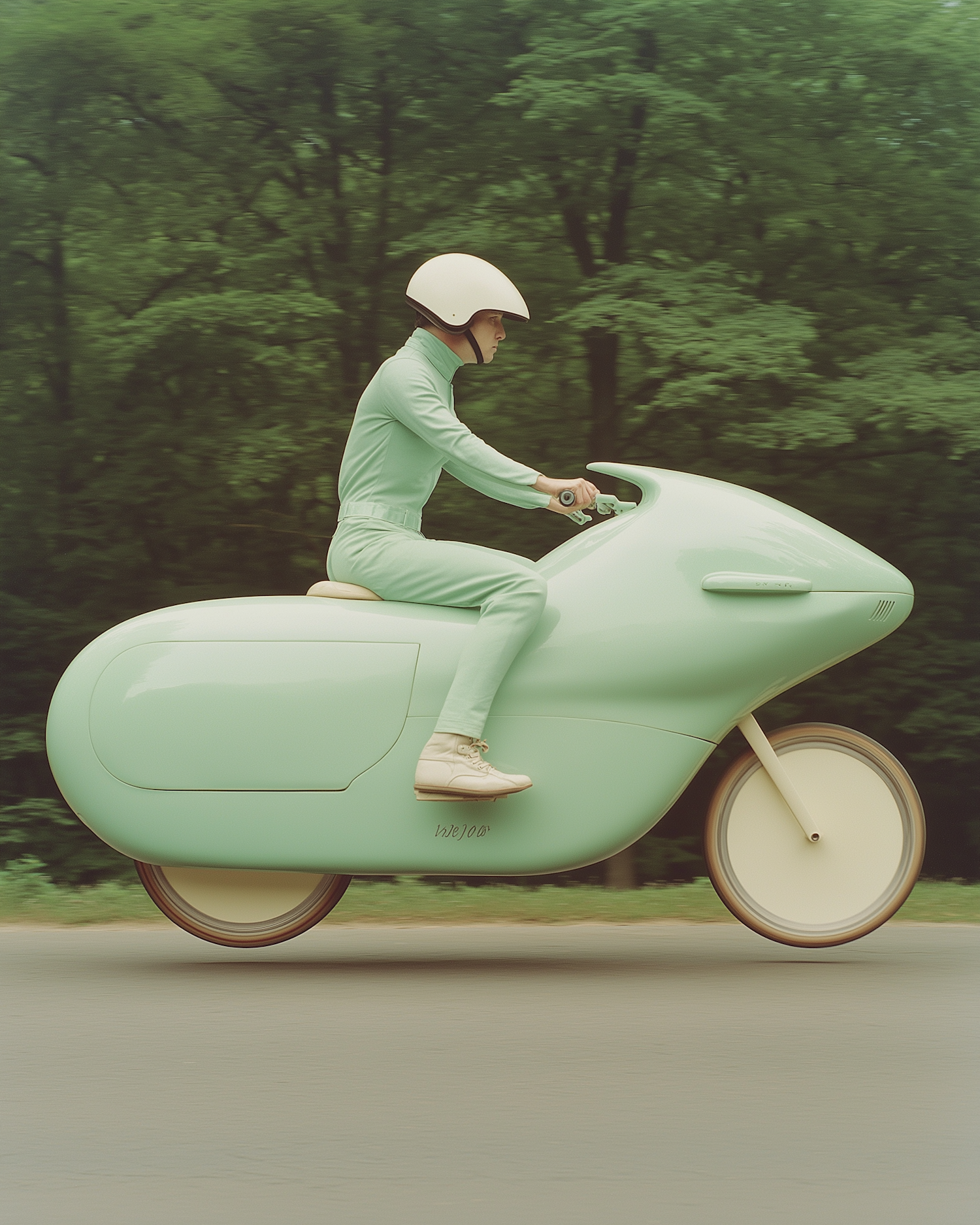 Futuristic Motorcycle Ride