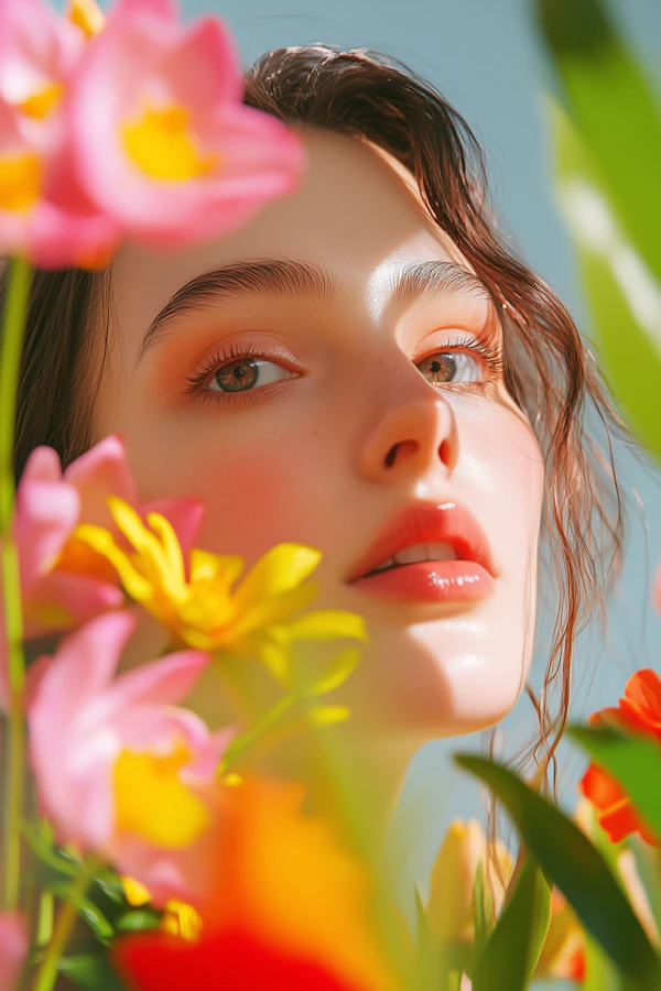 Floral Portrait Glow