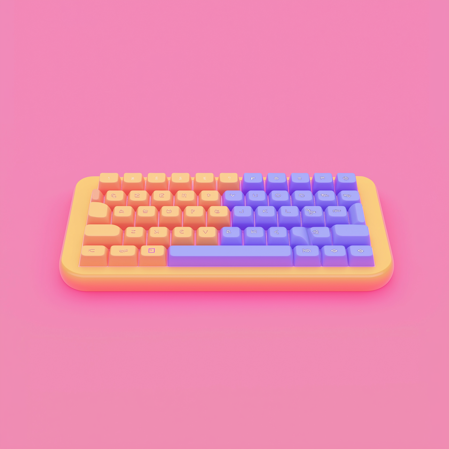 Playful Colorful Keyboard