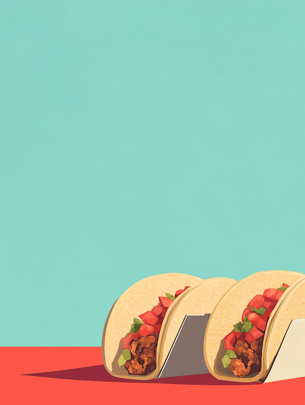 Colorful Taco Illustration