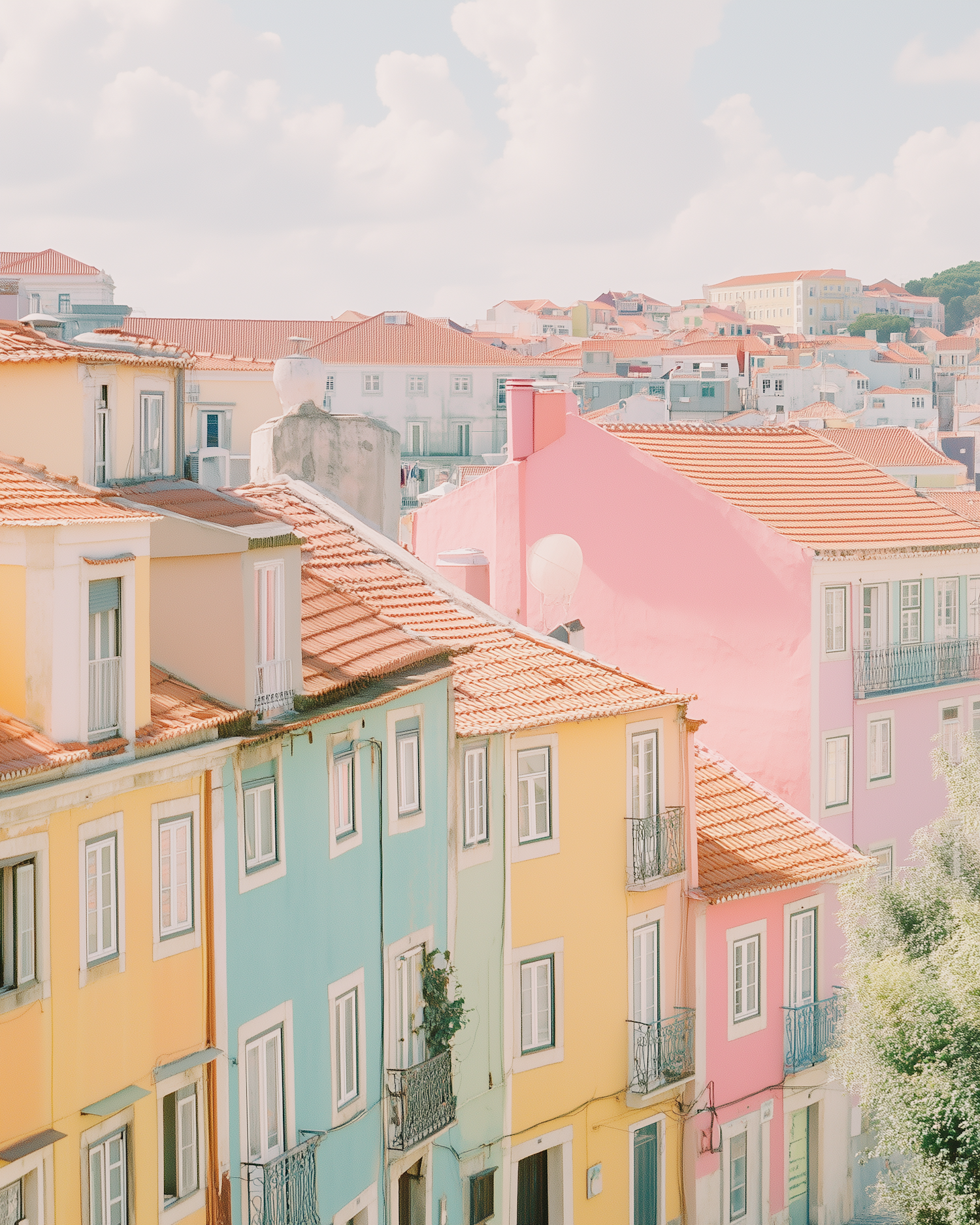 Colorful European Cityscape