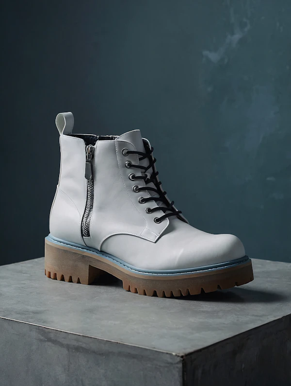 Stylish White Boot