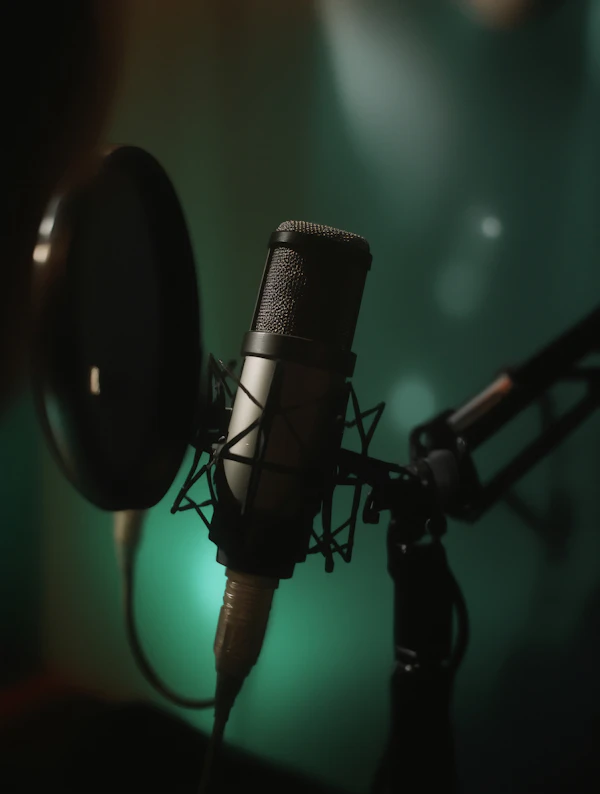 Studio Microphone Close-Up