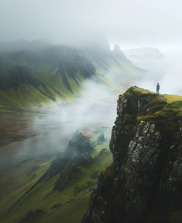 Mystical Landscape with Lone Figure