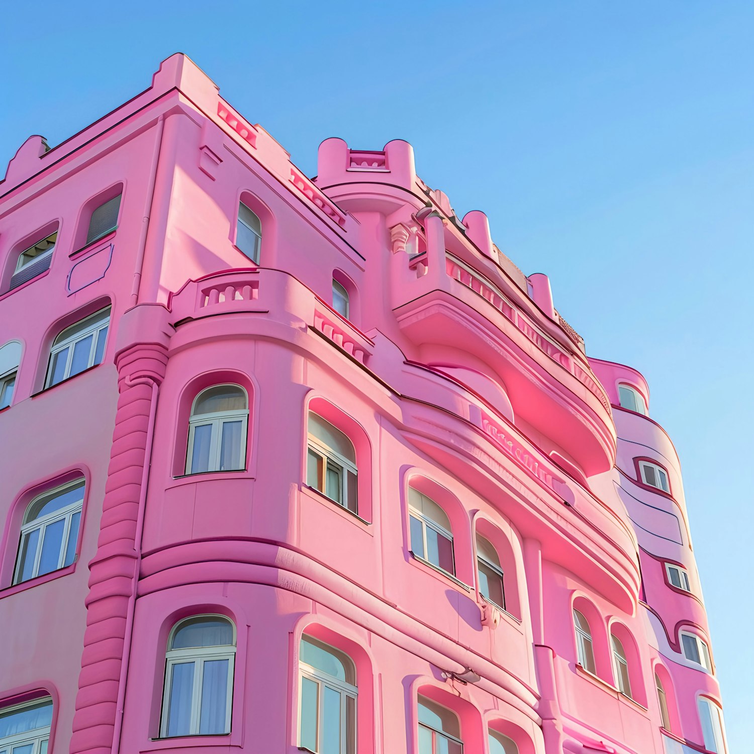 Striking Pink Building