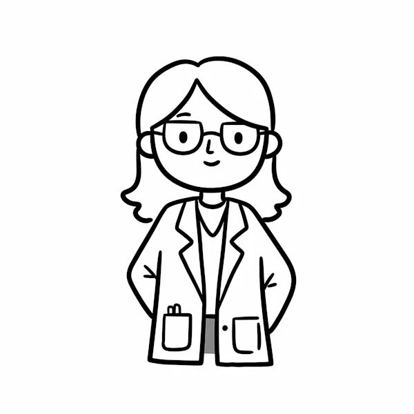 Cartoon Scientist Art