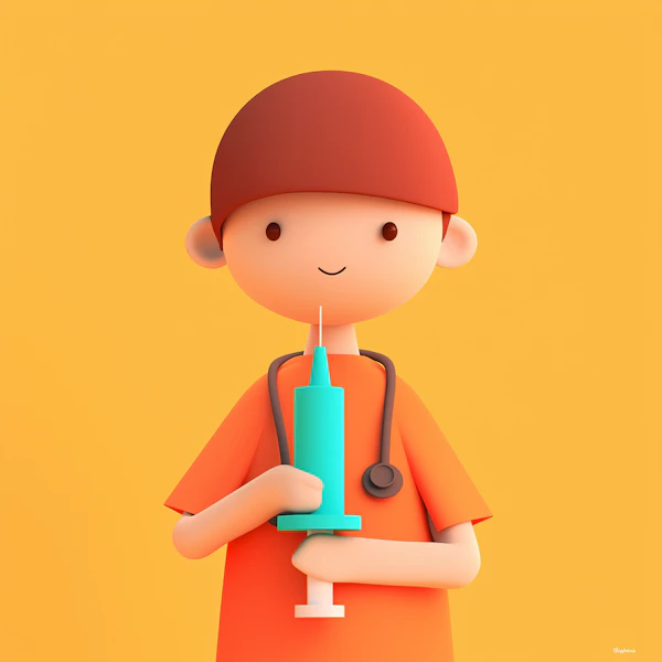 Cheerful Cartoon Medic